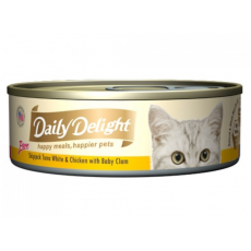 Daily Delight 湯汁系列 - 【白鰹吞拿魚+雞肉+BB蜆】80g