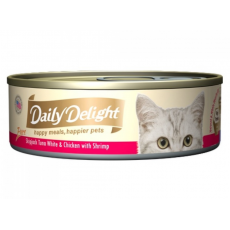 Daily Delight 湯汁系列 - 【白鰹吞拿魚+雞肉+鮮蝦】80g