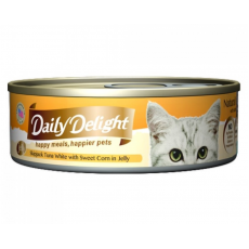 Daily Delight 啫喱系列 - 【白鰹吞拿魚+甜玉米（蔬菜）】80g