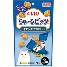 Ciao (INABA) - 流心粒粒【吞拿魚,帶子味】（12g x 3ps) 36g