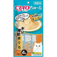 Ciao 貓貓零食肉泥條-水份補給【吞拿魚味】（14g X 4ps) 56g