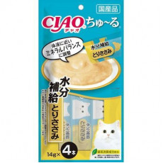 Ciao 貓貓零食肉泥條-水份補給【雞肉醬】（14g X 4ps) 56g