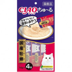 Ciao 貓貓零食肉泥條【吞拿魚、日本蠔)】（14g X 4ps) 56g