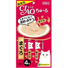 Ciao 貓貓零食肉泥條【吞拿魚醬】（14g X 4ps) 56g