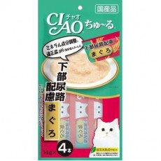 Ciao 貓貓零食肉泥條【吞拿魚醬】（14g X 4ps) 56g【防尿石】