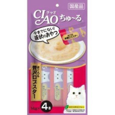 Ciao 貓貓零食肉泥條【吞拿魚、龍蝦醬】（14g X 4ps) 56g 