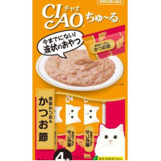 Ciao 貓貓零食肉泥條【宗田鰹、木魚醬】（14g X 4ps) 56g