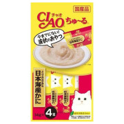 Ciao 貓貓零食肉泥條【雞肉、蟹肉醬】（14g X 4ps) 56g