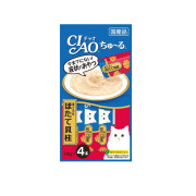 Ciao 貓貓零食肉泥條【吞拿魚、帶子醬】（14g X 4ps) 56g