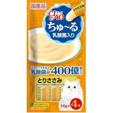 Ciao 貓貓零食肉泥條【雞肉醬-乳酸菌】（14g X 4ps) 56g