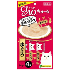 Ciao 貓貓零食肉泥條【吞拿魚醬】（14g X 4ps) 56g