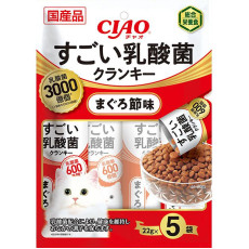 Ciao 勁量乳酚菌夾心餅乾【金槍魚味】（22g X 5袋) 110g - 紅