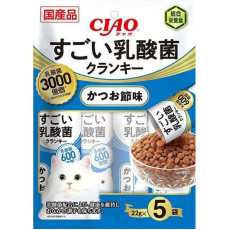 Ciao 勁量乳酚菌夾心餅乾【鰹魚味】（22g X 5袋) 110g - 藍