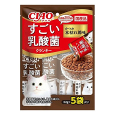 Ciao 勁量乳酚菌夾心餅乾【吞拿魚+鰹魚味】（22g X 5袋) 110g - 紅