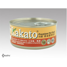 KAKATO 卡格 -【三文魚、魚湯】 (貓狗食用) 罐頭 70g