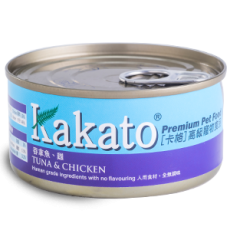 KAKATO 卡格 -【吞拿魚、雞】 (貓狗食用) 罐頭 70g
