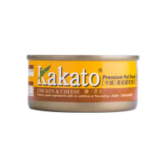 KAKATO 卡格 -【雞、芝士】 (貓狗食用) 罐頭 170g