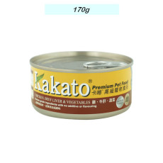 KAKATO 卡格 -【雞、牛肝、蔬菜】 (貓狗食用) 罐頭 170g