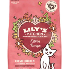 Lilys Kitchen 【Kitten Recipt-Fresh Chicken】幼貓專用糧 - 無穀物鮮雞餐 - 雞肉、雞肝、白魚 800g