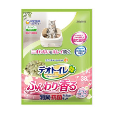 Unicharm - 消臭抗菌沸石貓砂【白玫瑰花香味】3.8L