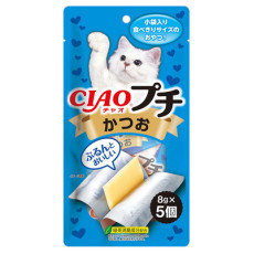 Ciao 噗揪肉泥系列 - 片狀肉泥【貓用鰹魚片片】（8g X 5ps) 40g