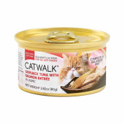CATWALK 貓主食罐頭【鰹吞拿魚+三文魚】80g (橙)