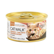 CATWALK 貓主食罐頭【鰹吞拿魚+雞肉】80g (橙)
