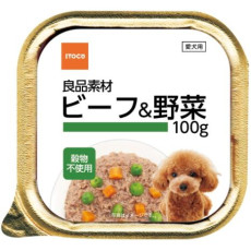 ITOCO 良品素材 牛肉和野菜狗餐盒 100g