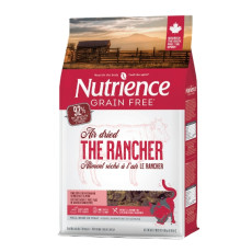 NUTRIENCE【Air dried THE RANCHER】牧場風味無穀物風乾全貓糧 【牛、三文魚、豬】400g