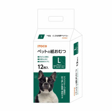 ITOCO 寵物紙尿片 L (33-63 CM 或 9~14 Kg) 12片