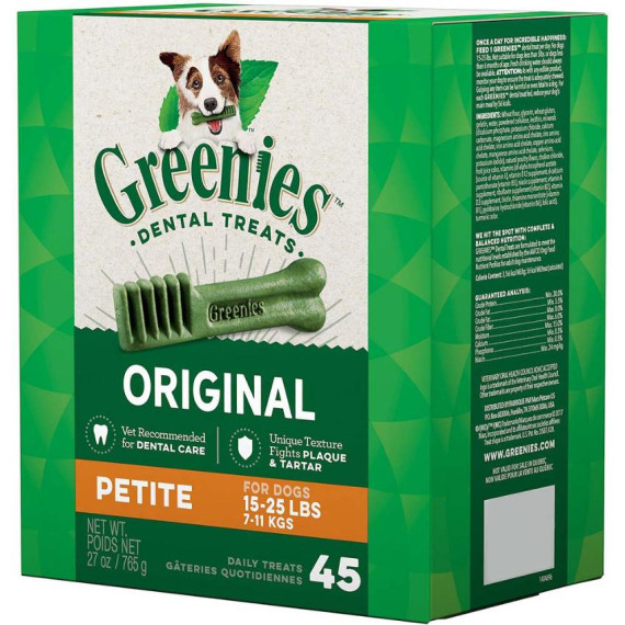 Greenies - 狗狗專用 45枝裝 迷你潔齒骨（Petite 15-25LBS) 盒裝