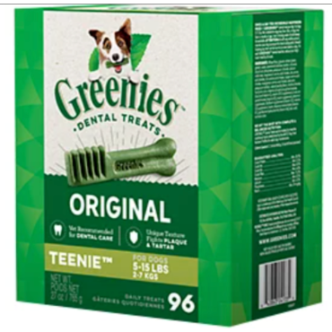 Greenies - 狗狗專用 96枝裝 迷你潔齒骨（Tennie 5-15LBS) 盒裝
