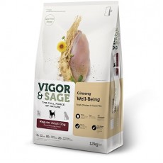 Vigor & Sage 草本天然 人參健體去骨雞肉 大型成犬配方