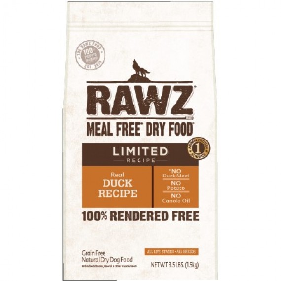 Rawz 單一動物蛋白來源  鴨肉全犬乾糧
