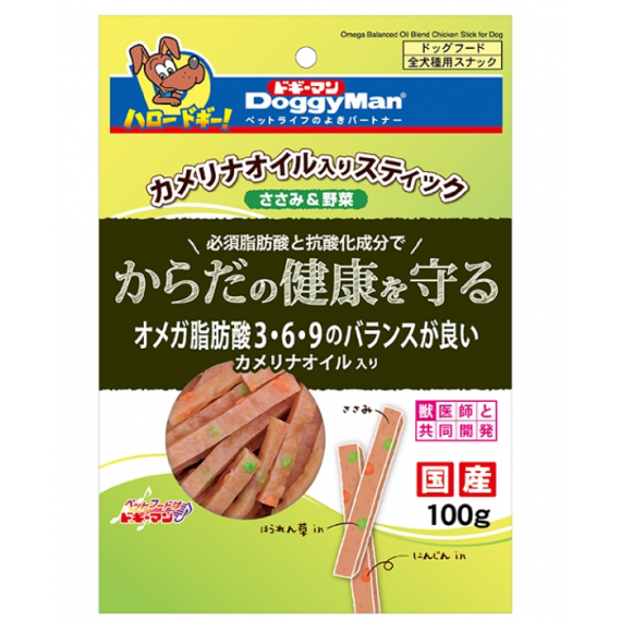DoggyMan ささみ＆野菜 魚片+蔬菜功能性狗狗零食 100g